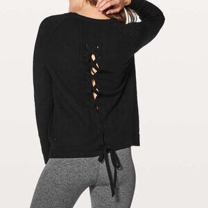 Lululemon Tied To You Sweater Black
